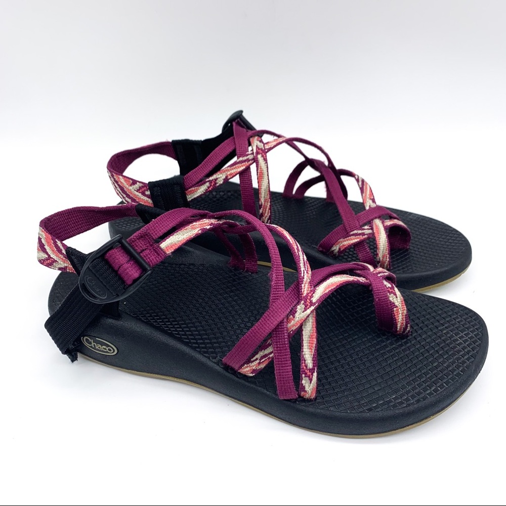 CHACO ZX/2 purple doublestrap sandals, 10.